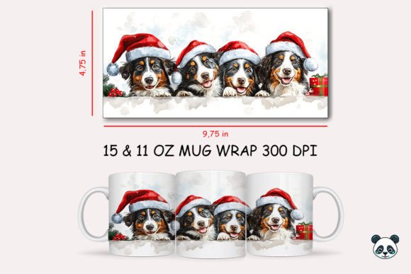 Christmas Australian Shepherd Mug Wrap 1: A Crafts and Graphics Review