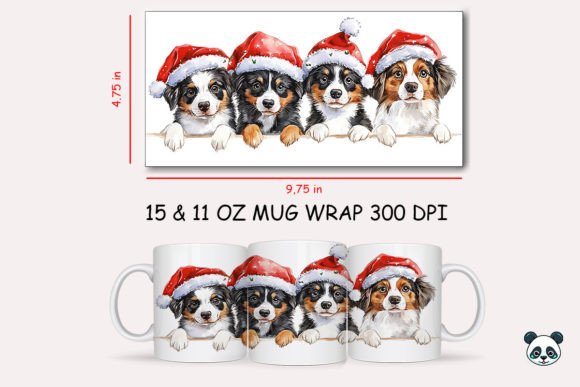 Christmas Australian Shepherd Mug Wrap 2 Graphics and Crafts Review