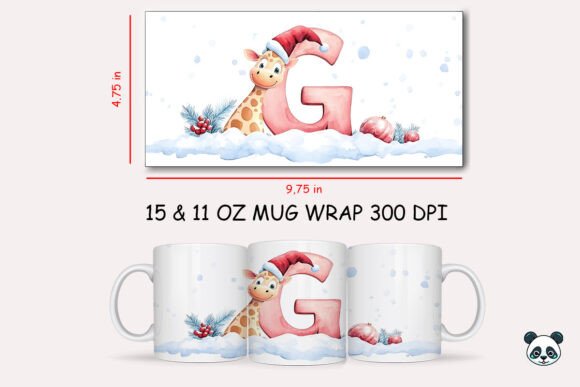 Christmas Baby Letter G with Giraffe Mug Wrap 1: A Graphics and Crafts Review