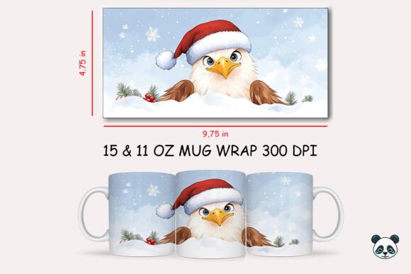 Christmas Bald Eagle Mug Wrap: A Designer’s Review for Crafts and Graphics