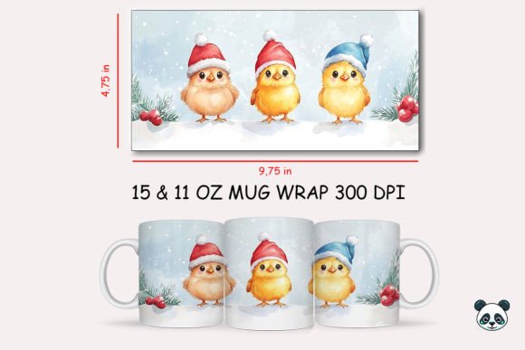 Christmas Chicken Mug Wrap 1: A Designer’s Review for Graphics and Crafts
