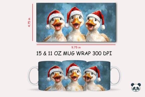 Christmas Duck Mug Wrap 2 Graphics and Crafts Review