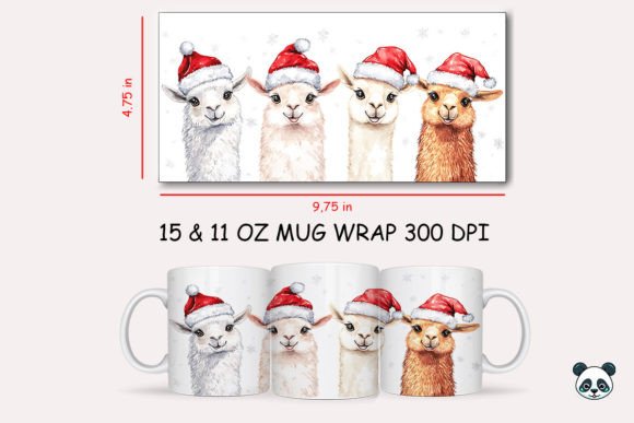 Christmas Llama Mug Wrap: Graphics and Crafts Review