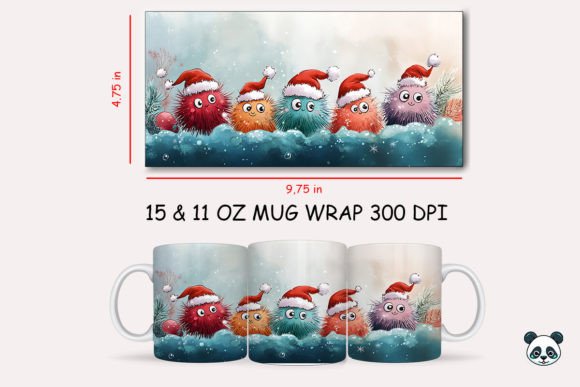 Christmas Sea Urchin Mug Wrap 1 Graphics and Crafts Review
