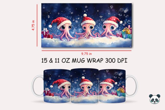 Christmas Squid Mug Wrap: A Designer’s Review for Graphics and Crafts