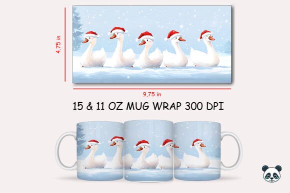 Christmas Swan Mug Wrap 1 Review