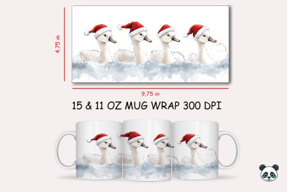 Christmas Tundra Swan Mug Wrap 1 Graphics and Crafts Review