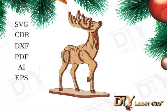 Deer 3d Puzzle Laser Cut File: Winter Amp Design Asset Review