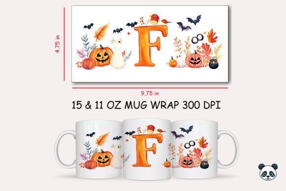 Halloween Letter F Mug Wrap Sublimation Graphics and Crafts Review