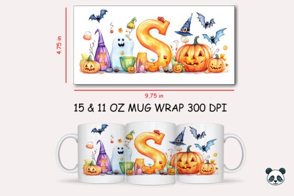 Halloween Letter S Mug Wrap Sublimation Graphics and Crafts Review