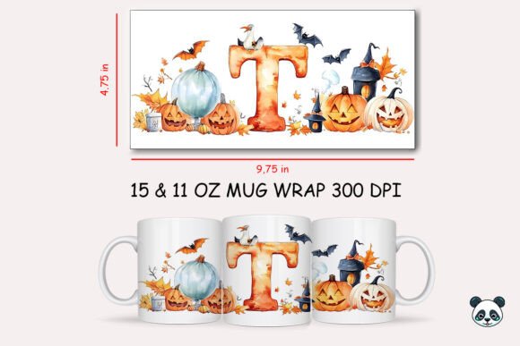 Halloween Letter T Mug Wrap Sublimation 1 Graphics and Crafts Review