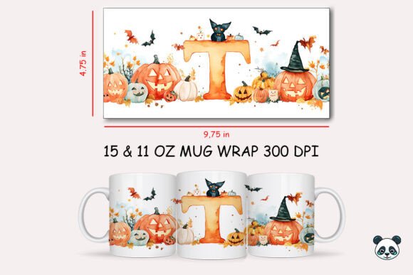 Halloween Letter T Mug Wrap Sublimation 2 Graphics and Crafts Review