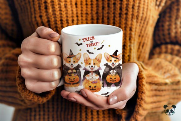 Pembroke Welsh Corgi Trick or Treat 3D Mug Wrap 2 Graphics and Crafts Review
